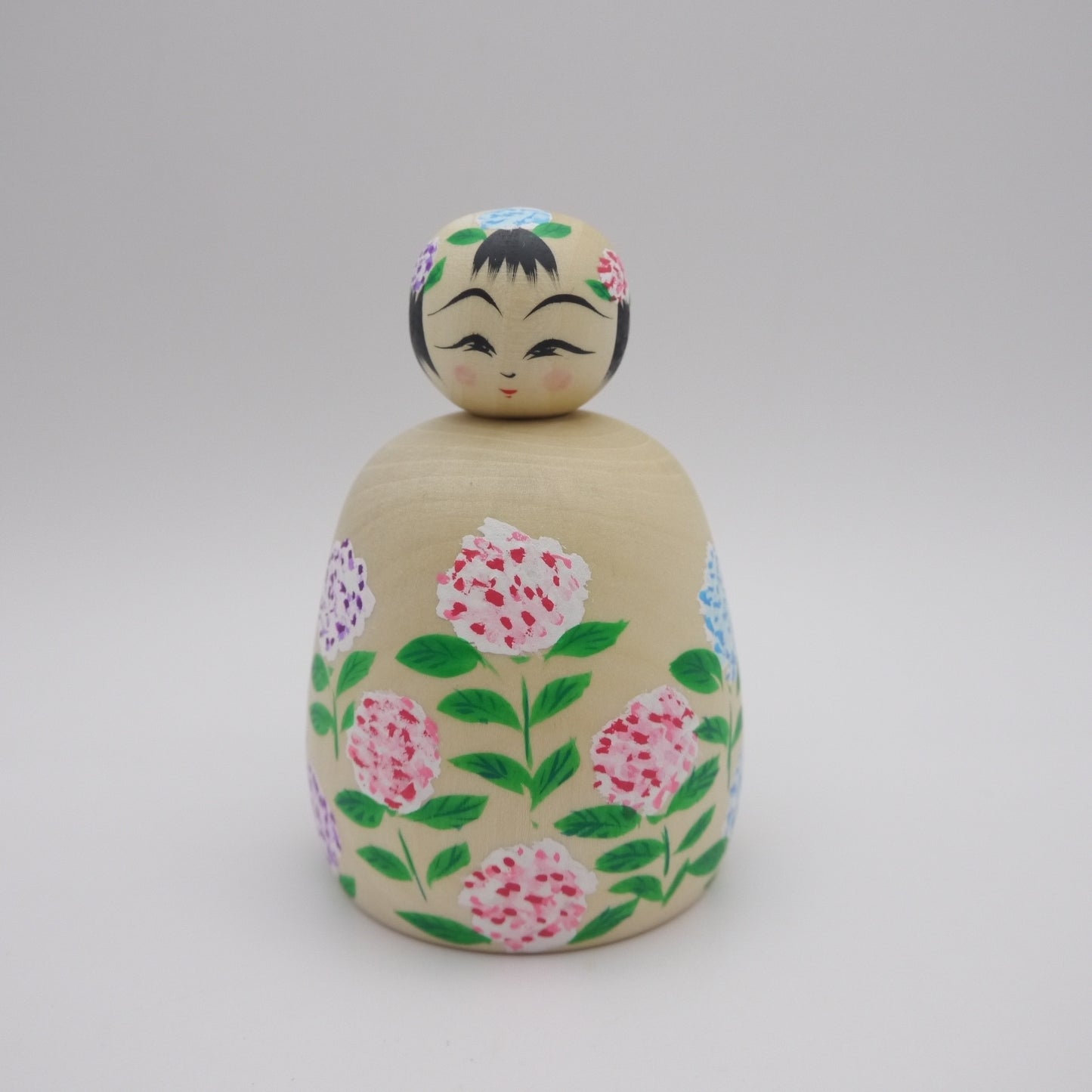133 Kokeshi doll by Teruyuki Hiraga Hydrangea