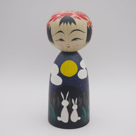 142 Kokeshi doll by Teruyuki Hiraga Otsukimi