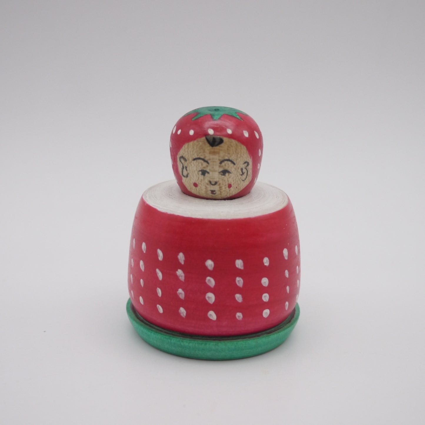 160 Kokeshi doll by Toshihiko Nishiyama Strawberry