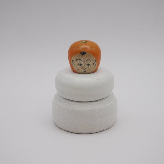 162 Kokeshi doll by Toshihiko Nishiyama Kagamimochi