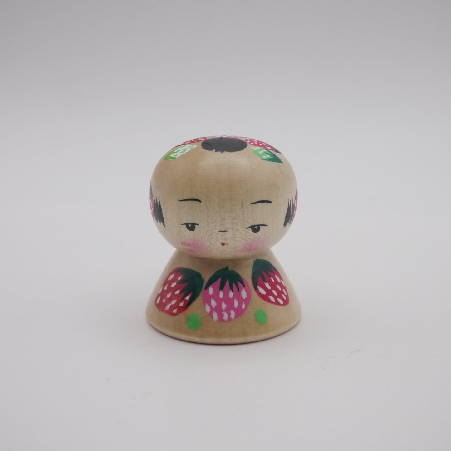 165 Kokeshi doll by Kikuhiro Shida Strawberry