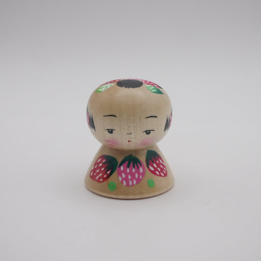 165 Kokeshi doll by Kikuhiro Shida Strawberry