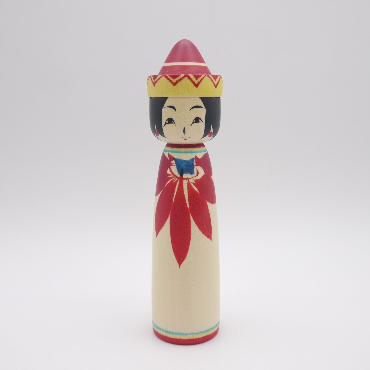 172 Kokeshi doll by Yasuhiro Sato Mexico style