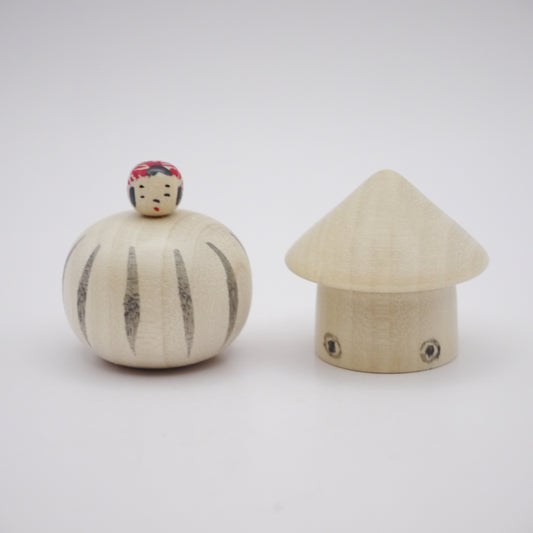214 Kokeshi doll by Hiromi Koyama Squid
