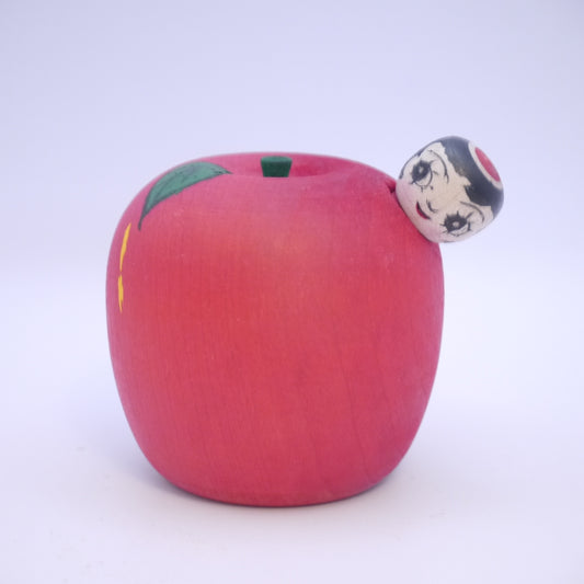 5cm Kokeshi doll by Rei Yamaya Apple